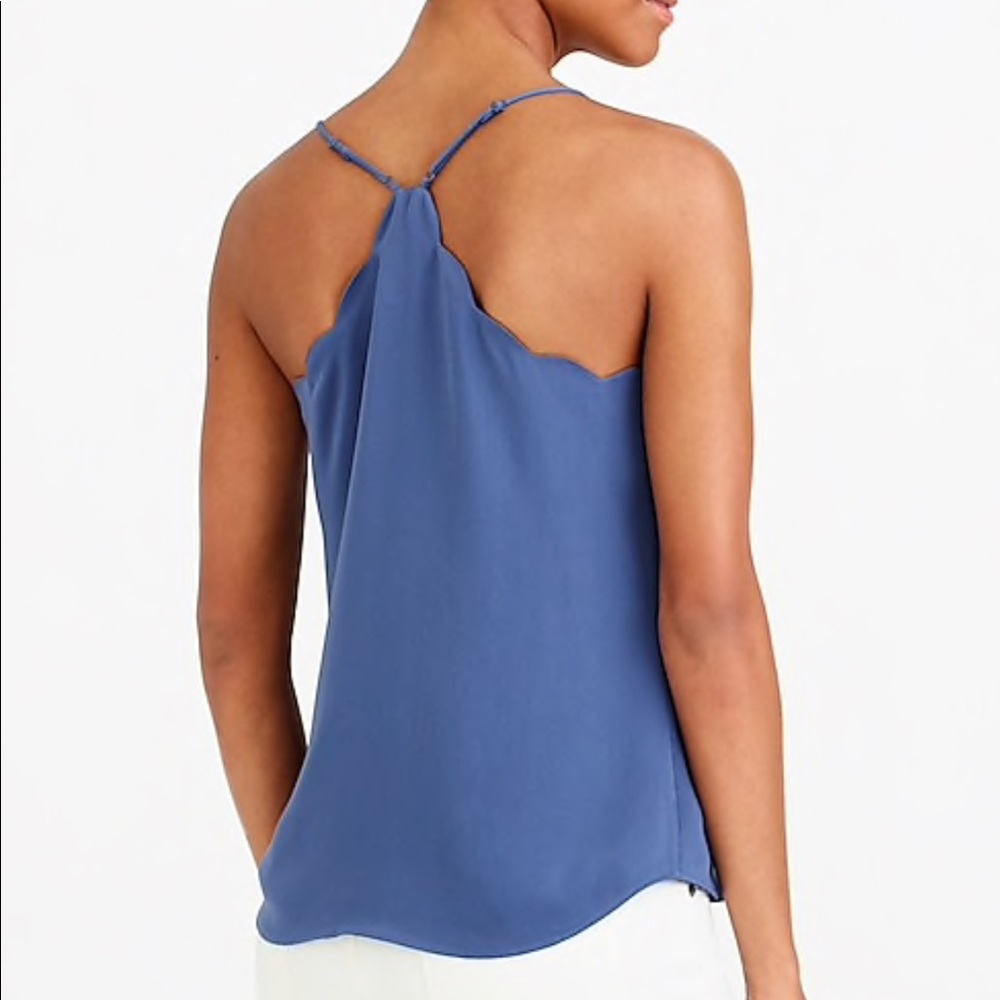 J. Crew Scallop Neckline Pink Tank (Size 2) - Picture 8 of 8